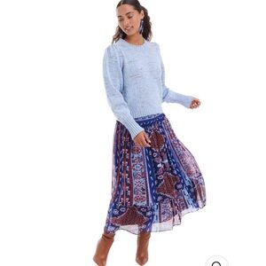 NWT Allison New York The Charlotte Sweater in Blue, Size XS